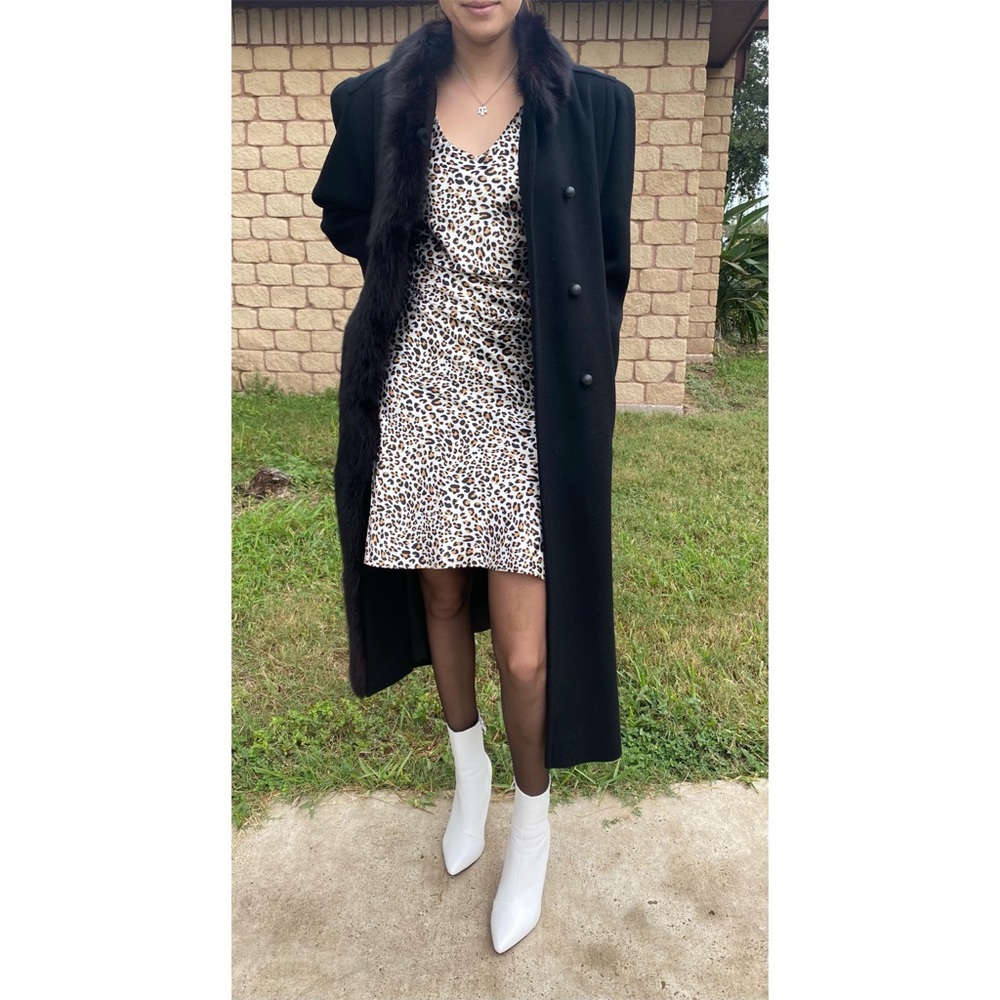 OBO Zinman Fur Black Trench Coat